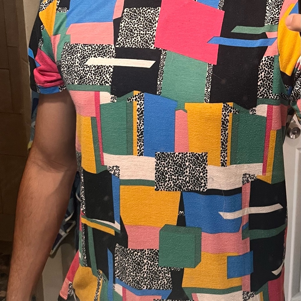 Oh Snap by Drill Clothing, Mult Color Patch Pattern Shirt, Men’s